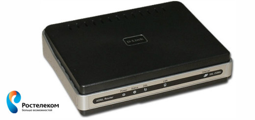 Настройка роутера D-Link DSL-2500U под Ростелеком