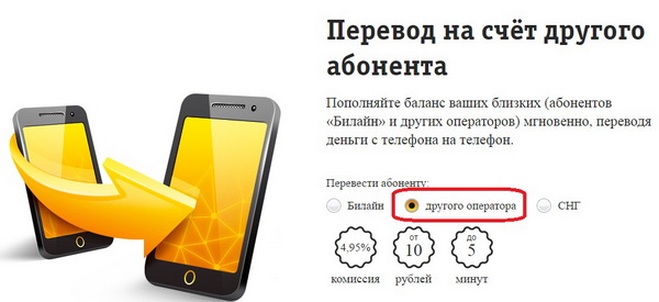 Перевод денег с Билайна на МТС тремя способами