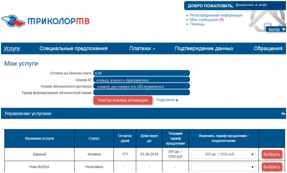 Триколор ТВ личный кабинет: как проверить баланс, инструкция Триколор ТВ личный кабинет: как проверить баланс, инструкция
