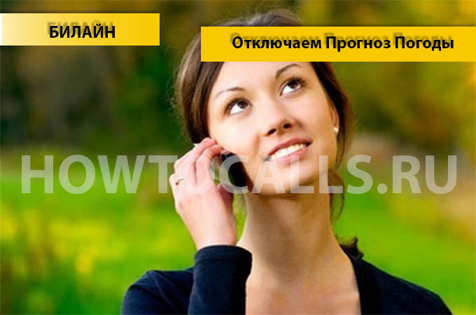 Как отключить прогноз погоды на Билайне - 3 способа отключения Прогноза Погоды Билайн